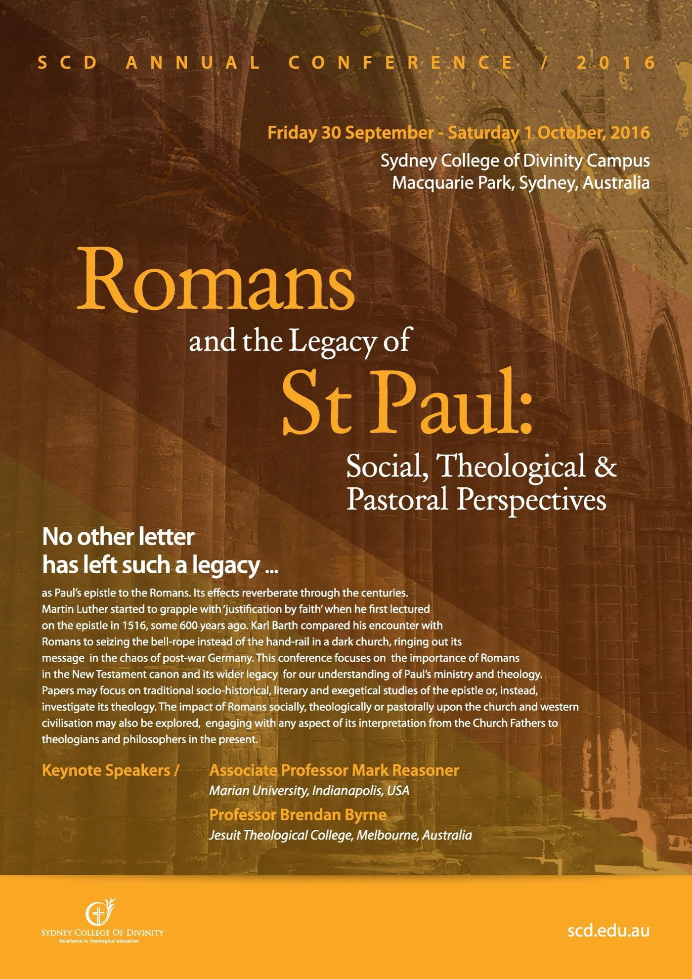 SCD Romans Conference